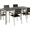 Ulkokalusteet<Beliani 6-Istuttava Ulkoruokailuryhma Alumiini Musta Vernio