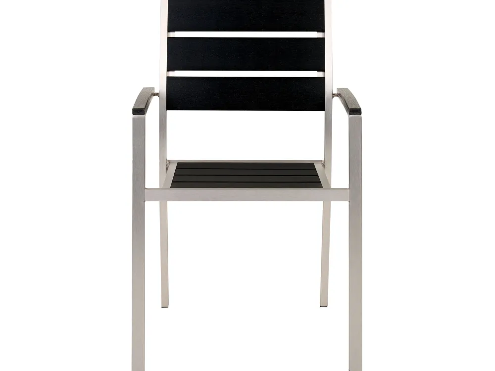 Ulkokalusteet<Beliani 6-Istuttava Ulkoruokailuryhma Alumiini Musta Vernio