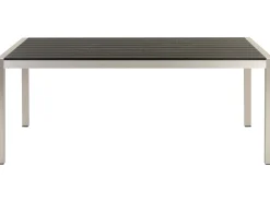 Ulkokalusteet<Beliani 6-Istuttava Ulkoruokailuryhma Alumiini Musta Vernio