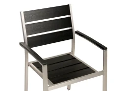 Ulkokalusteet<Beliani 6-Istuttava Ulkoruokailuryhma Alumiini Musta Vernio