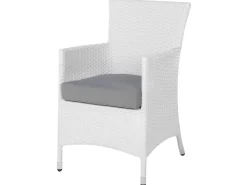 Cheap Beliani 8-Istuttava Ulkoruokailuryhma Polyrottinki Valkoinen Italy