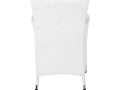 Cheap Beliani 8-Istuttava Ulkoruokailuryhma Polyrottinki Valkoinen Italy