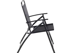 Shop Beliani 6-Istuttava Ulkoruokailuryhma Teras Musta Livo