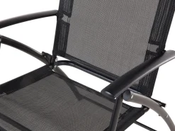 Shop Beliani 6-Istuttava Ulkoruokailuryhma Teras Musta Livo