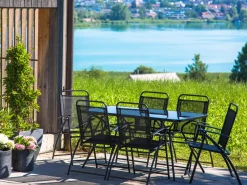 Shop Beliani 6-Istuttava Ulkoruokailuryhma Teras Musta Livo