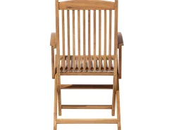 Cheap Beliani 8-Istuttava Ulkoruokailuryhma Aurinkovarjolla Akasiapuu Beige/Sininen Maui