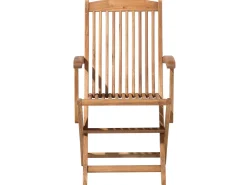 Outlet Beliani 6-Istuttava Ulkoruokailuryhma Aurinkovarjolla Vaalea Akasiapuu Maui