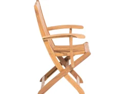 Outlet Beliani 6-Istuttava Ulkoruokailuryhma Aurinkovarjolla Vaalea Akasiapuu Maui