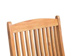 Outlet Beliani 6-Istuttava Ulkoruokailuryhma Aurinkovarjolla Vaalea Akasiapuu Maui