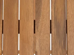 Outlet Beliani 6-Istuttava Ulkoruokailuryhma Aurinkovarjolla Vaalea Akasiapuu Maui