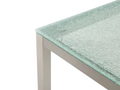 Best Sale Beliani 6-Istuttava Ulkoruokailuryhma Lasitaso Tekstiilituolit Beige Grosseto