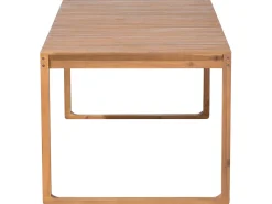 Outlet Beliani 8-Istuttava Ulkoruokailuryhma Akaasia Vaalea Puu Sassari