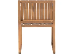 Outlet Beliani 8-Istuttava Ulkoruokailuryhma Akaasia Vaalea Puu Sassari