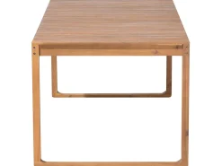 Ulkokalusteet<Beliani 8-Istuttava Ulkoruokailuryhma Akaasia Vaalea Puu/Sininen Sassari