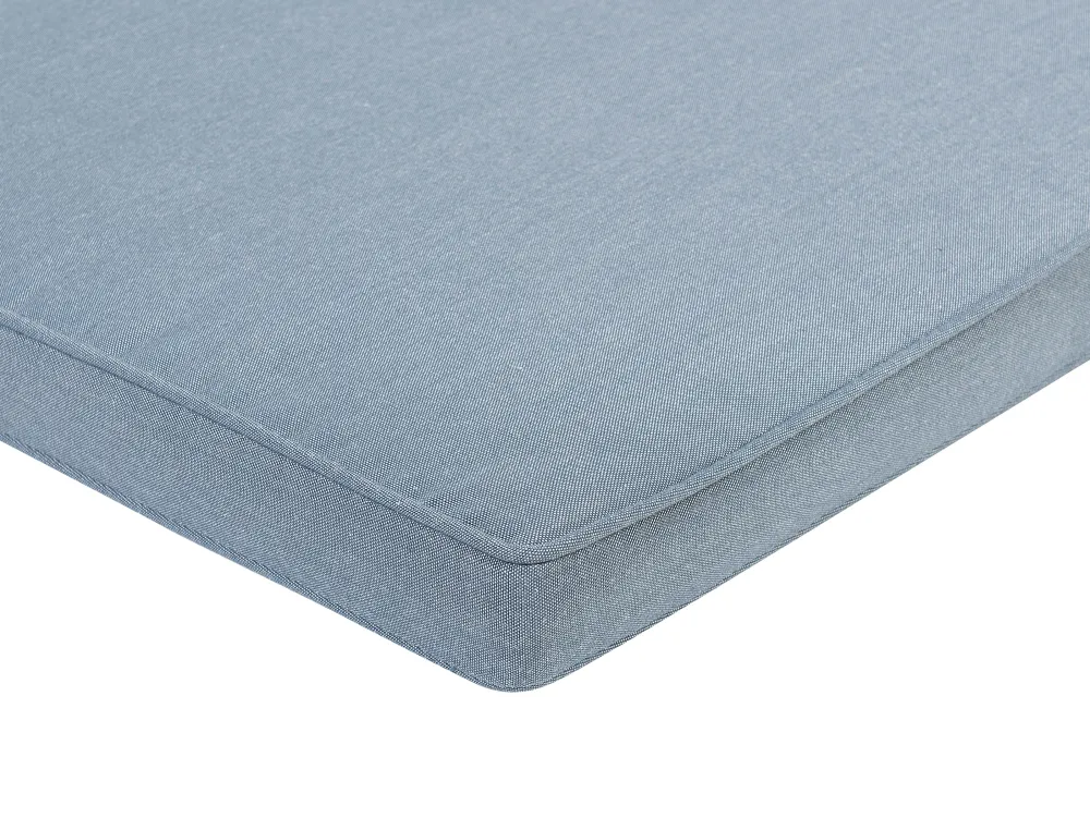 Ulkokalusteet<Beliani 8-Istuttava Ulkoruokailuryhma Akaasia Vaalea Puu/Sininen Sassari