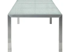 Cheap Beliani 6-Istuttava Ulkoruokailuryhma 3-Osainen Lasitaso Tekstiilituolit Musta Grosseto