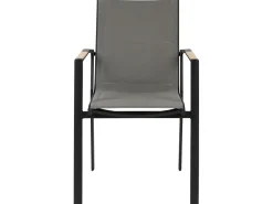 Discount Beliani 8-Istuttava Ulkoruokailuryhma Alumiini Musta/Harmaa Valcanetto/Busseto