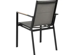 Discount Beliani 8-Istuttava Ulkoruokailuryhma Alumiini Musta/Harmaa Valcanetto/Busseto