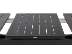 Discount Beliani 8-Istuttava Ulkoruokailuryhma Alumiini Musta/Harmaa Valcanetto/Busseto