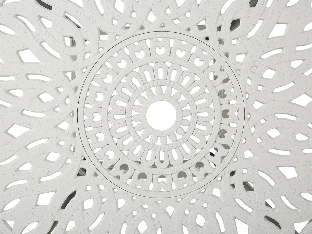 Ulkokalusteet<Beliani 4-Istuttava Ulkoruokailuryhma Alumiini Valkoinen Ancona