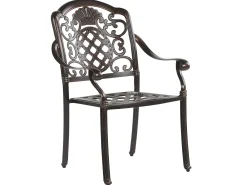 Ulkokalusteet<Beliani 4-Istuttava Ulkoruokailuryhma Aurinkovarjolla Alumiini Tummanruskea Salento