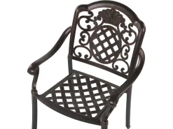 Ulkokalusteet<Beliani 4-Istuttava Ulkoruokailuryhma Aurinkovarjolla Alumiini Tummanruskea Salento