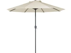 Ulkokalusteet<Beliani 4-Istuttava Ulkoruokailuryhma Aurinkovarjolla Alumiini Tummanruskea Salento