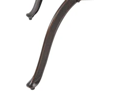 Ulkokalusteet<Beliani 4-Istuttava Ulkoruokailuryhma Aurinkovarjolla Alumiini Tummanruskea Salento