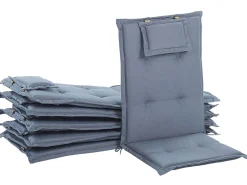 Discount Beliani 6-Istuttava Ulkoruokailuryhma Akasiapuu Sininen Toscana