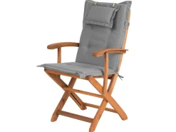 Cheap Beliani 8-Istuttava Ulkoruokailuryhma Aurinkovarjolla Akasiapuu Harmaa Maui