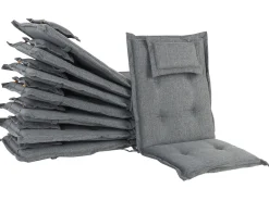 Cheap Beliani 8-Istuttava Ulkoruokailuryhma Aurinkovarjolla Akasiapuu Harmaa Maui