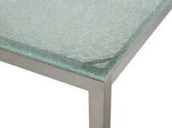 Ulkokalusteet<Beliani 6-Istuttava Ulkoruokailuryhma Lasitaso Tekstiilituolit Kirkas/Musta Grosseto