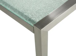 Ulkokalusteet<Beliani 6-Istuttava Ulkoruokailuryhma 3-Osainen Lasitaso Tekstiilituolit Harmaa Grosseto