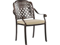 Clearance Beliani 4-Istuttava Ulkoruokailuryhma Alumiini Grilli Tummanruskea Manfria