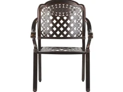 Clearance Beliani 4-Istuttava Ulkoruokailuryhma Alumiini Grilli Tummanruskea Manfria