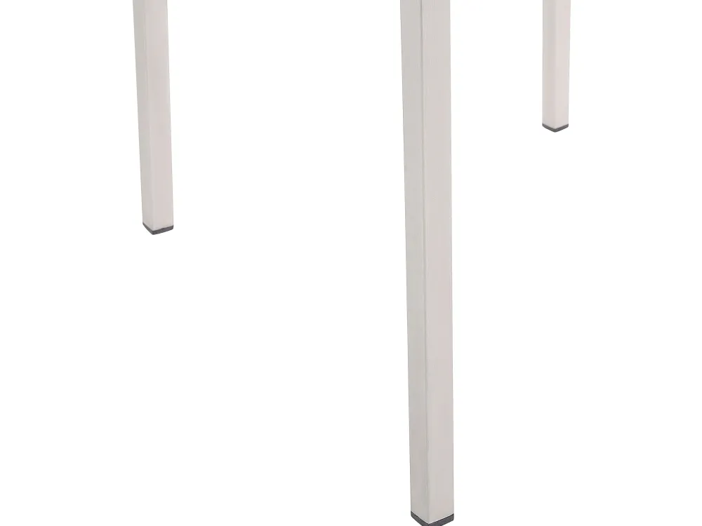 Ulkokalusteet<Beliani 6-Istuttava Ulkoruokailuryhma Graniittitaso Tekstiilituolit Harmaa/Beige Grosseto