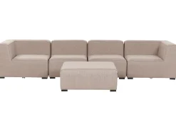 Store Beliani 4-Istuttava Ulkosohva Ja Rahi Kangas Beige Arezzo