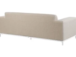 Ulkokalusteet<Beliani 3-Istuttava Ulkosohva Kangas Beige/Valkoinen Rovigo