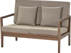 Ulkokalusteet<Beliani 7-Istuttava Ulkosohvaryhma Sertifioitu Akaasia Tumma Puu Pataja