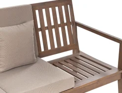 Ulkokalusteet<Beliani 7-Istuttava Ulkosohvaryhma Sertifioitu Akaasia Tumma Puu Pataja