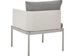 Discount Beliani 2-Istuttava Ulkosohvaryhma Alumiini Vaaleanharmaa Terracina
