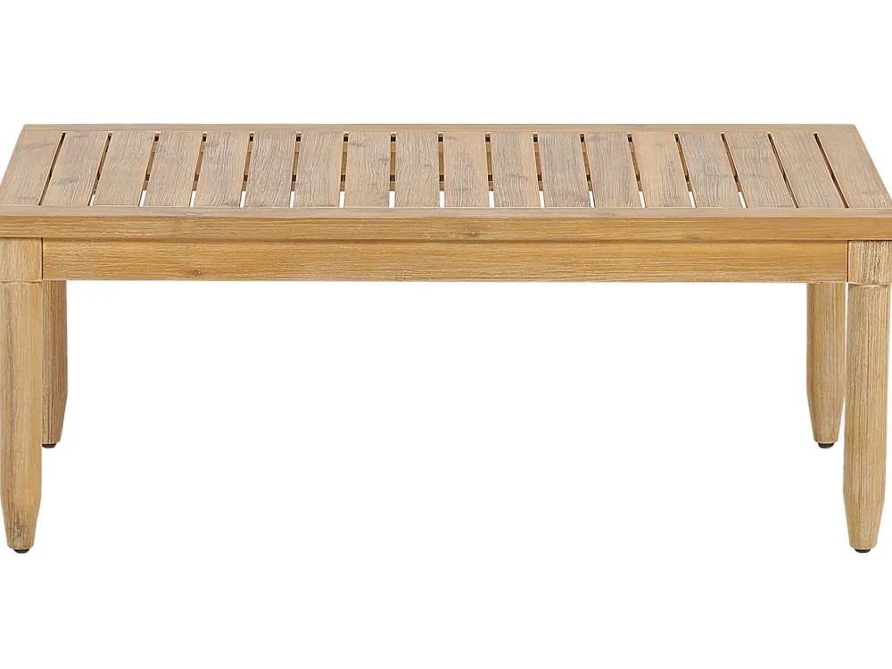 Ulkokalusteet<Beliani 4-Istuttava Ulkosohvaryhma Akasiapuu Vasenk. Valkoinen Cremona