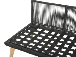 Best Sale Beliani 5-Istuttava Ulkosohvaryhma Akaasia Musta Alcamo