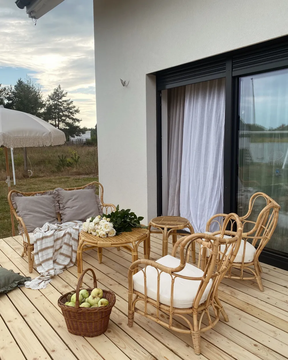 Ulkokalusteet<Beliani 4-Istuttava Ulkosohvaryhma Rottinki Luonnonvari Brindisi