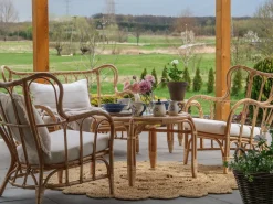 Ulkokalusteet<Beliani 4-Istuttava Ulkosohvaryhma Rottinki Luonnonvari Brindisi