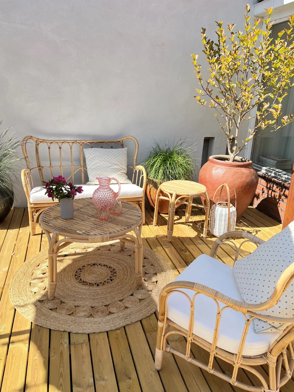 Ulkokalusteet<Beliani 4-Istuttava Ulkosohvaryhma Rottinki Luonnonvari Brindisi