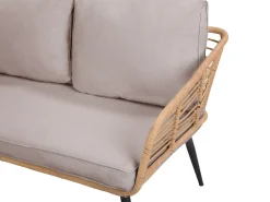 Ulkokalusteet<Beliani 4-Istuttava Ulkosohvaryhma Polyrottinki Luonnonvari Corinth Ii