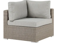 Ulkokalusteet<Beliani 6-Istuttava Ulkosohvaryhma Polyrottinki Oikeak. Ruskeanharmaa Contare