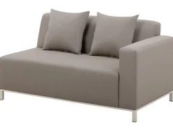 Cheap Beliani 5-Istuttava Ulkosohvaryhma Kangas Vasenk. Ruskeanharmaa Belize