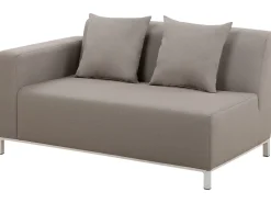 Cheap Beliani 5-Istuttava Ulkosohvaryhma Kangas Vasenk. Ruskeanharmaa Belize